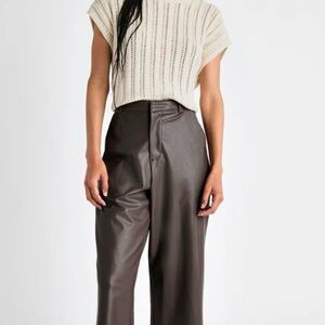 Splendid Dark Brown Wide-Leg Pants